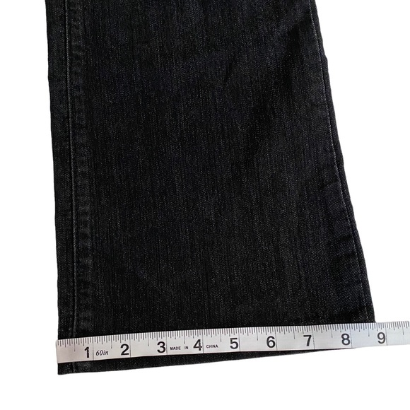 NYDJ Lift Tuck Technology Studded Rhinestones Bootcut Jeans Women’s Size 8 Black - Picture 11 of 14